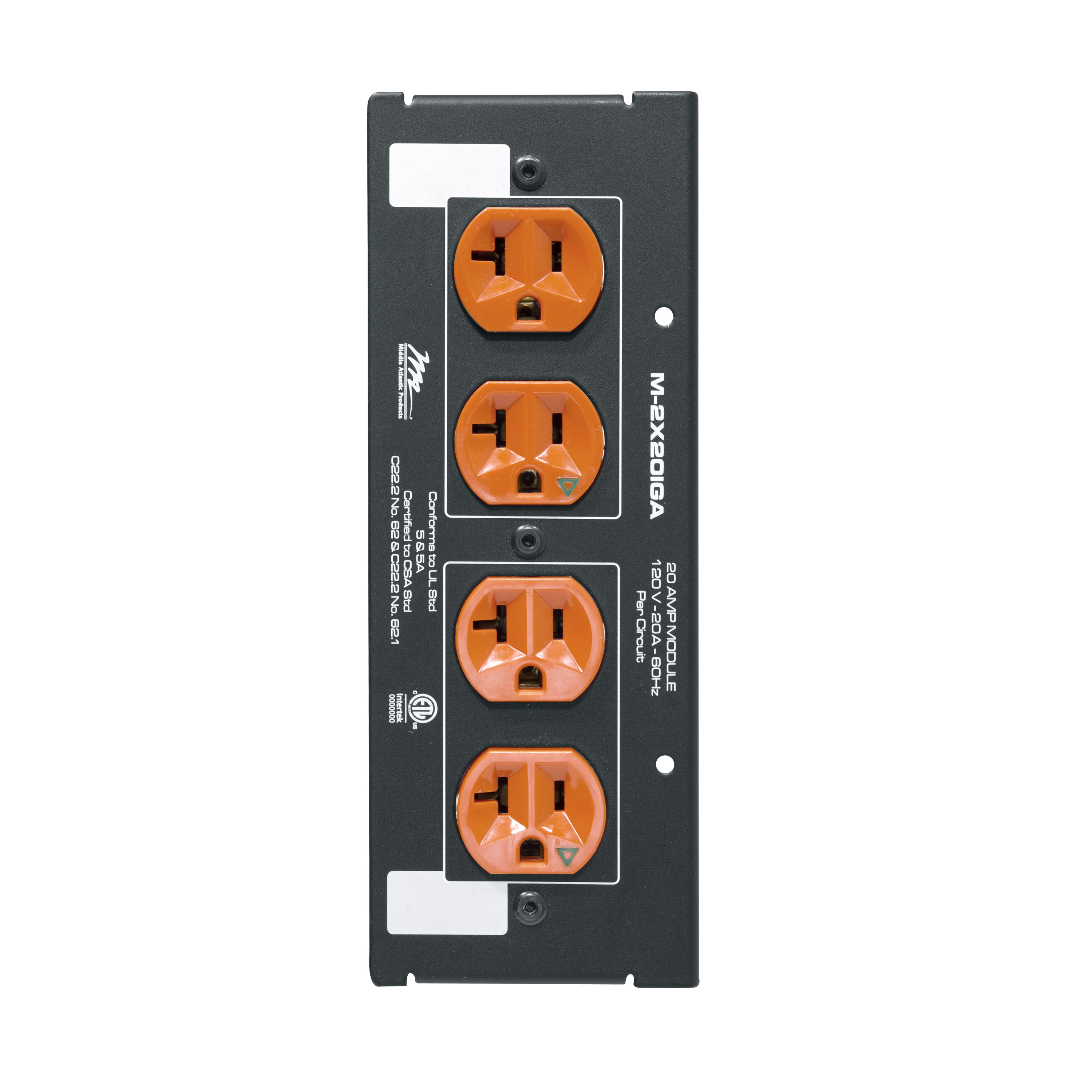 Legrand AV | Middle Atlantic M-2X20IGA MPR Module, 20A, IG Double